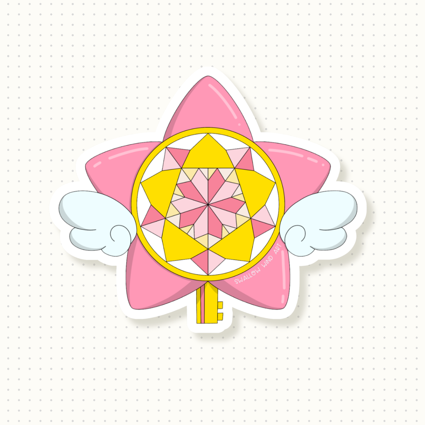 Magical Girl Star Key Vinyl Sticker