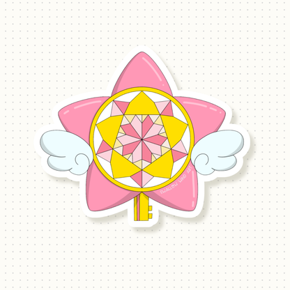 Magical Girl Star Key Vinyl Sticker